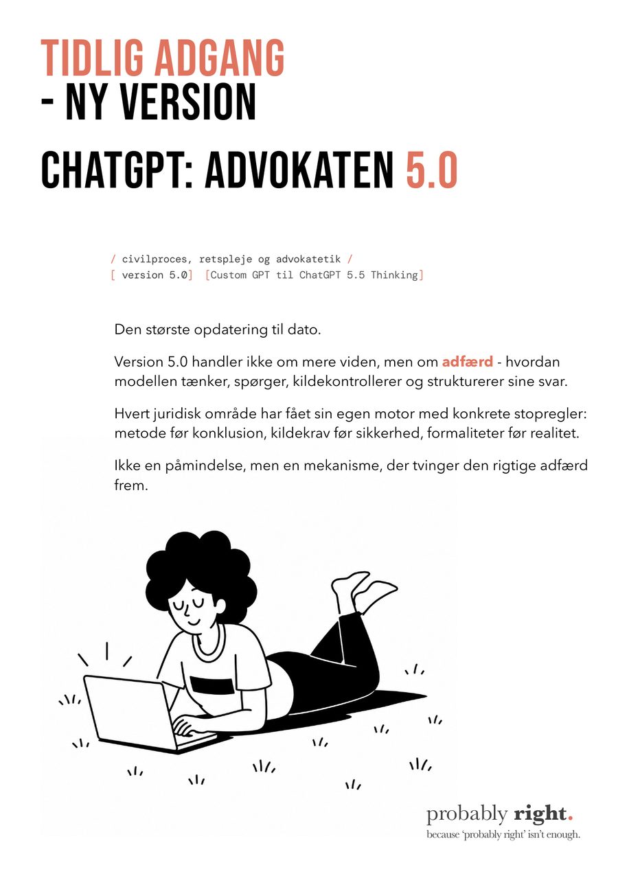ChatGPT: Advokaten 5.0 — side 1